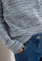 Pullover mit Rundhals und Space-Dye-Optik