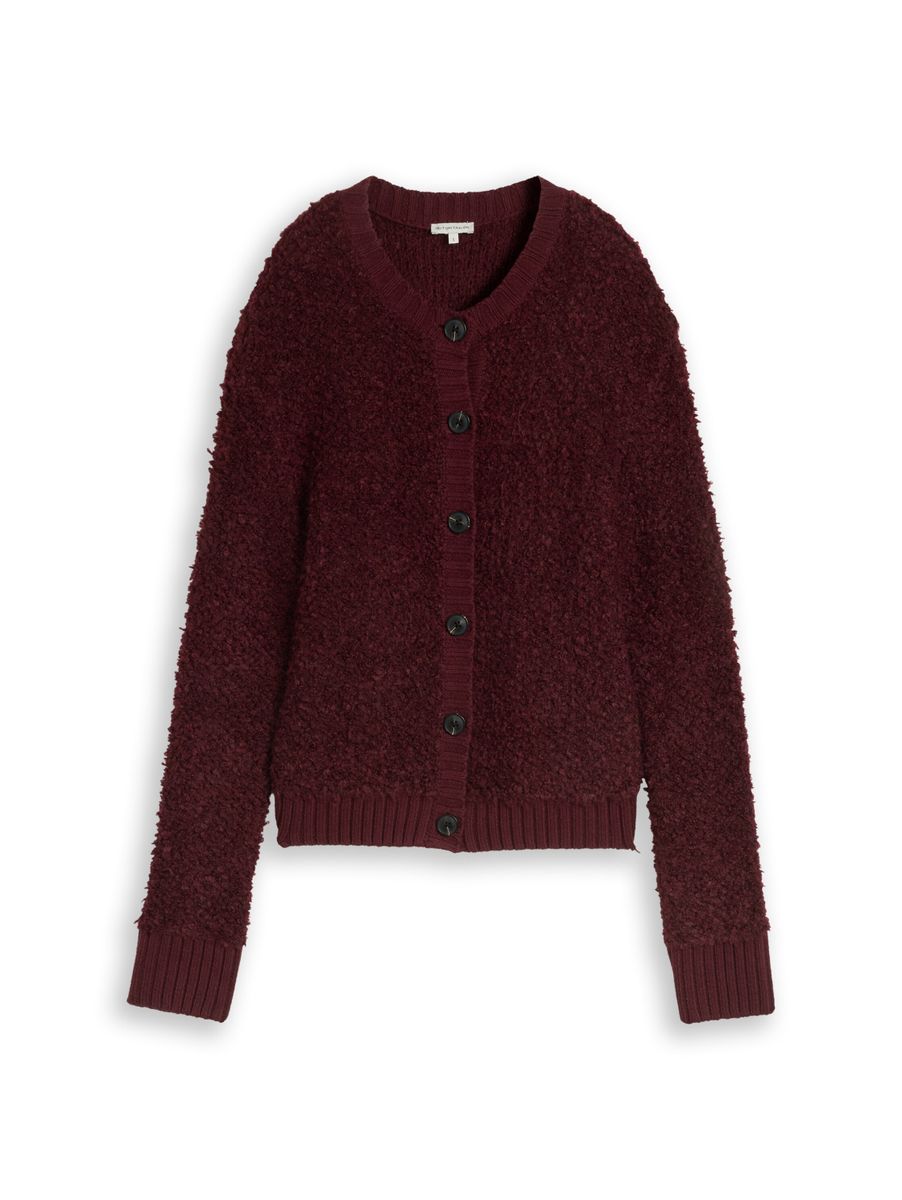Loose Fit Bouclé Cardigan