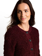 Loose Fit Bouclé Cardigan