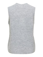 ONLVIGGA SL O-NECK BADGE BUTTON VEST KNT