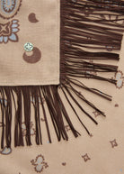 Kaschmirweiches  Bandana mit Paisleymuster und Fransen