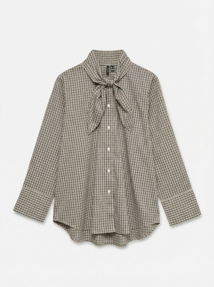 VMSYNNE LS NECK SCARF SHIRT WVN NOOS