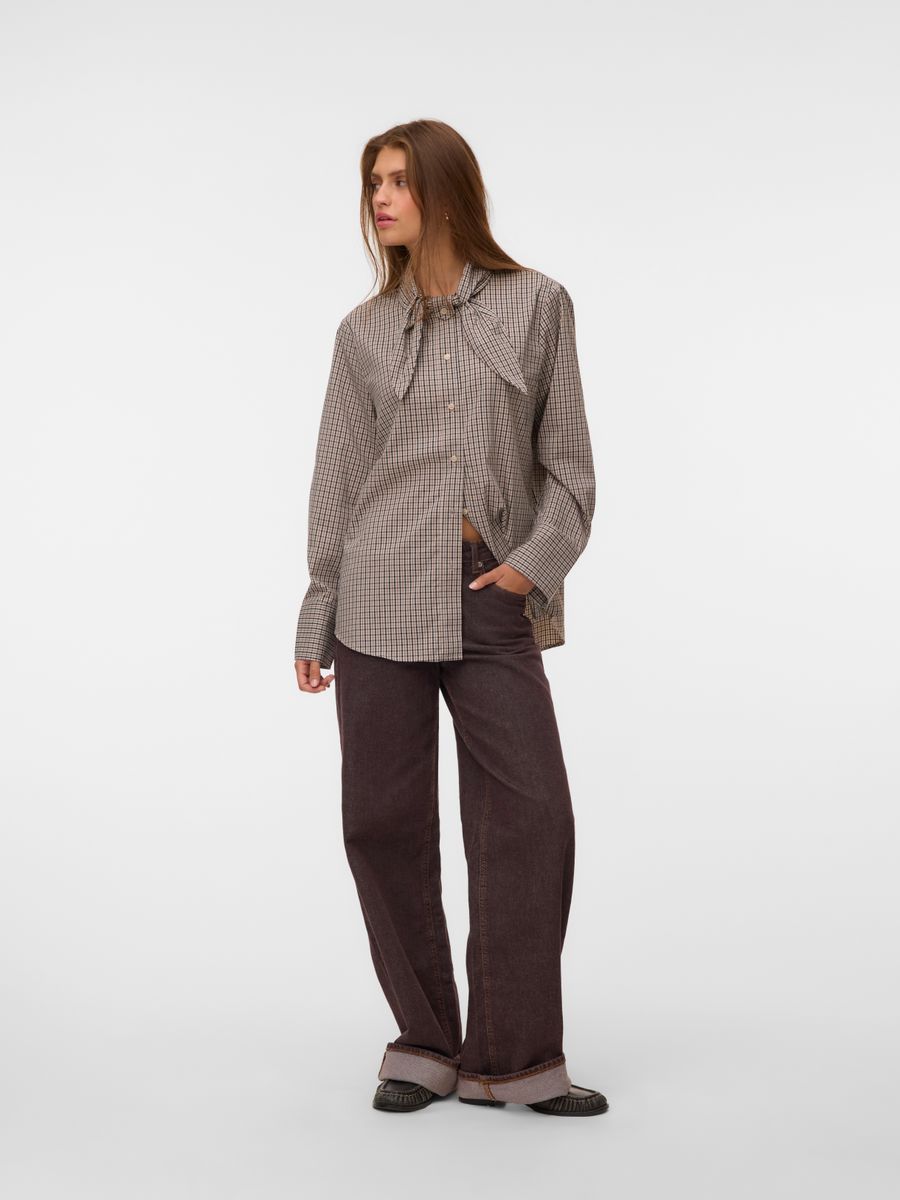 VMSYNNE LS NECK SCARF SHIRT WVN NOOS