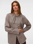 VMSYNNE LS NECK SCARF SHIRT WVN NOOS