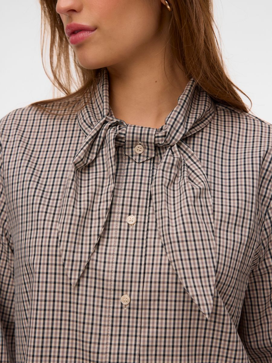 VMSYNNE LS NECK SCARF SHIRT WVN NOOS