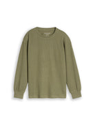 Oversize Langarmshirt in Strick-Optik