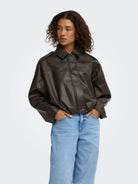 JDYANE FAUX LEATHER BAT JACKET OTW NOOS