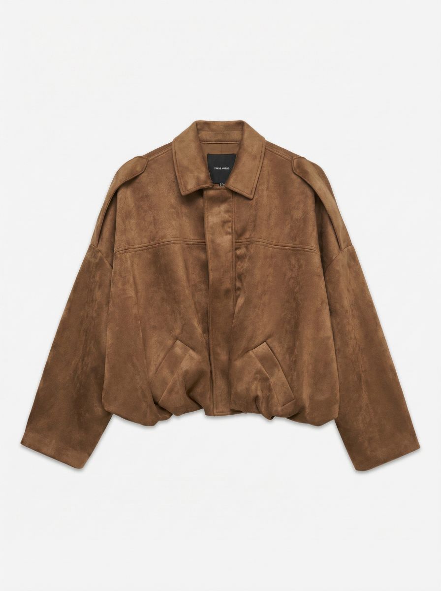 VMHAZEL LS FAUX SUEDE BOMBER JACKET NOOS