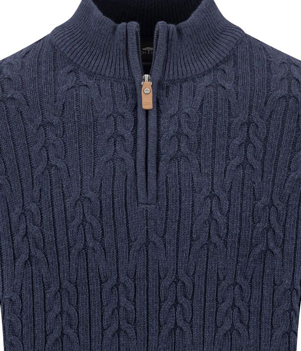 Zip Troyer, Soft Knit Cable*RWS