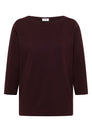 Basic Shirt mit U-Boot-Ausschnitt