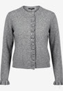 Strickjacke Damen  mit Rüschen