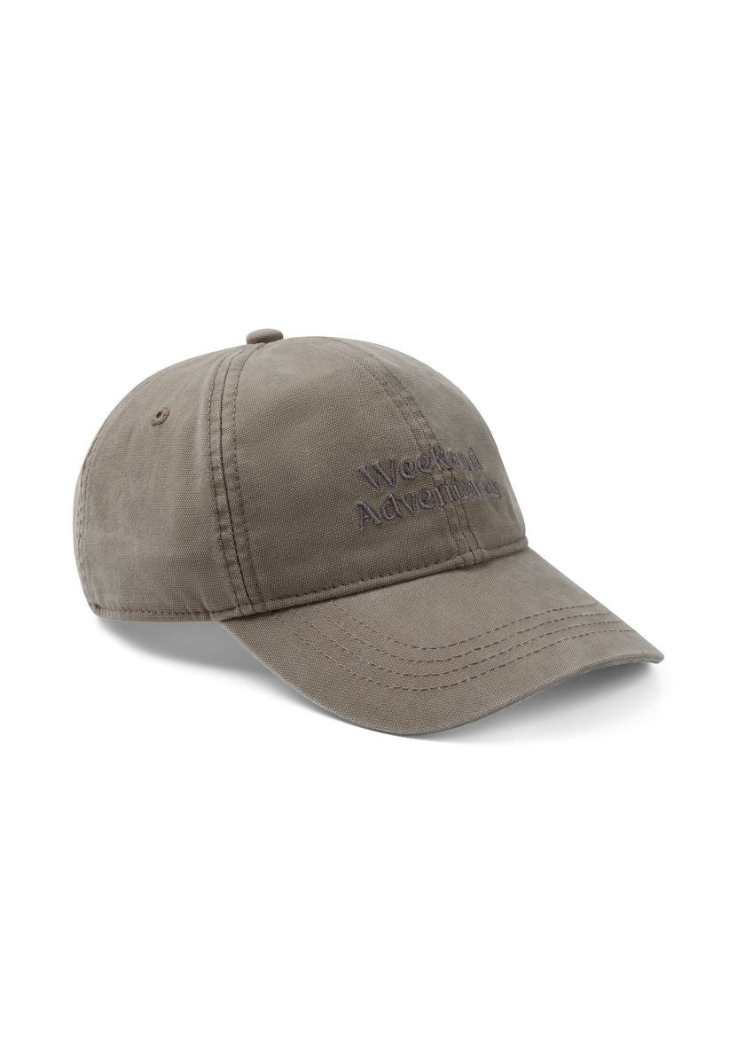 Cap aus Canvas mit Stickerei