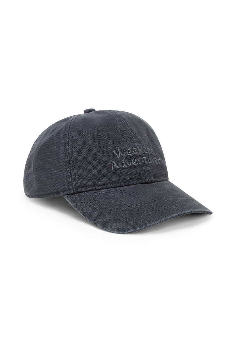 Cap aus Canvas mit Stickerei