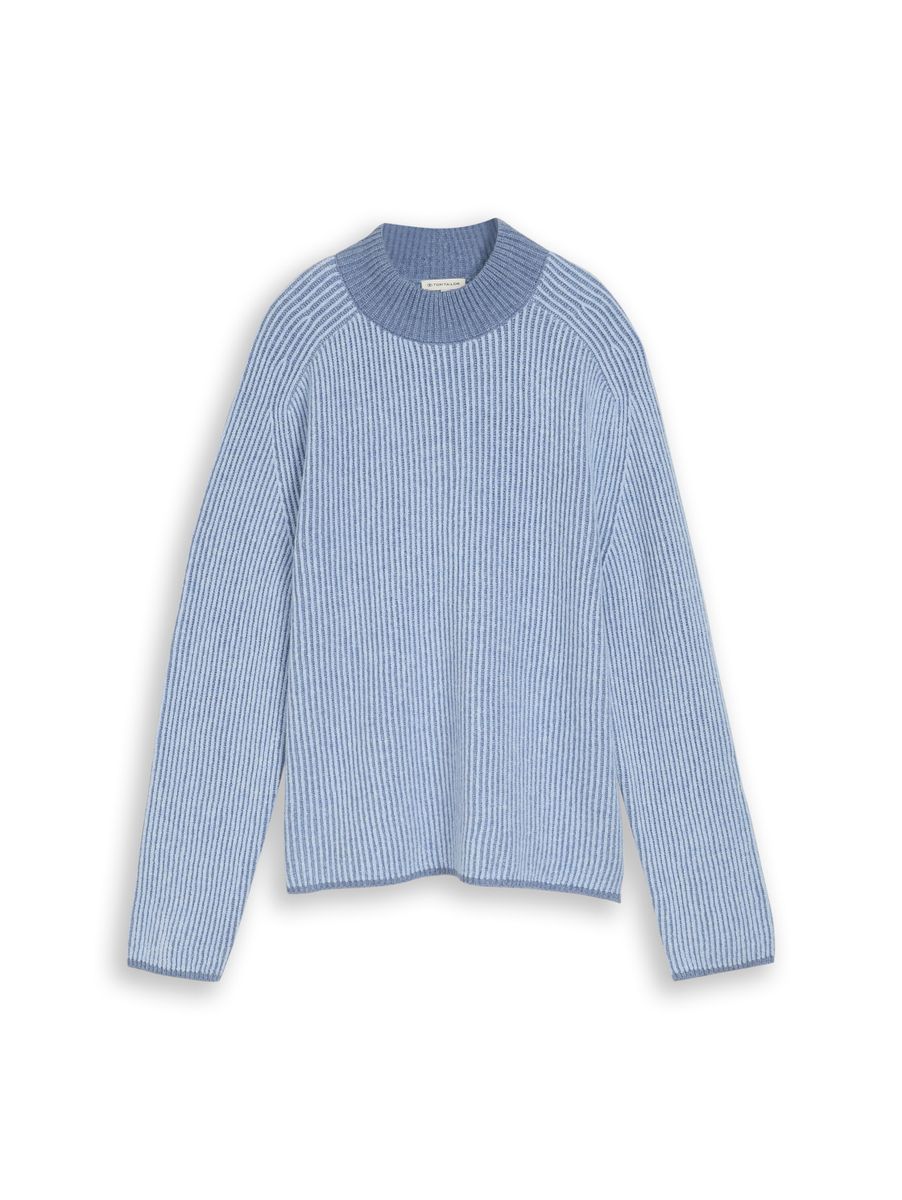 Loose Fit Strickpullover mit Wollanteil