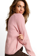 Loose Fit Strickpullover mit Wollanteil