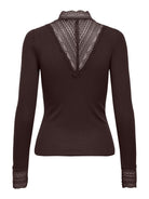 ONLTILDE L/S HIGH NECK LACE TOP JRS NOOS