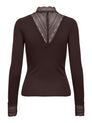 ONLTILDE L/S HIGH NECK LACE TOP JRS NOOS