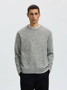 SLMRAI LS KNIT WAFFLE CREW NECK