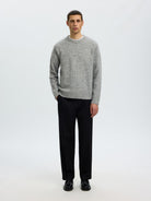 SLMRAI LS KNIT WAFFLE CREW NECK