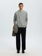 SLMRAI LS KNIT WAFFLE CREW NECK