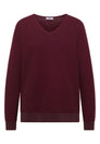Pullover im Two-Tone-Look mit V-Neck