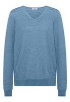 Pullover im Two-Tone-Look mit V-Neck