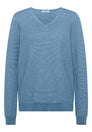 Pullover im Two-Tone-Look mit V-Neck