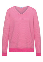 Pullover im Two-Tone-Look mit V-Neck