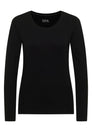 Basic Langarm Shirt mit Rundhals