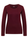 Basic Langarm Shirt mit Rundhals