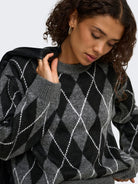 JDYBIANKA L/S ARGYLE PULLOVER KNT NOOS
