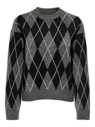 JDYBIANKA L/S ARGYLE PULLOVER KNT NOOS