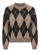 JDYBIANKA L/S ARGYLE PULLOVER KNT NOOS