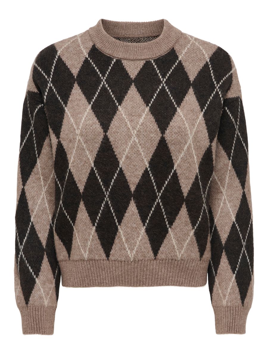 JDYBIANKA L/S ARGYLE PULLOVER KNT NOOS