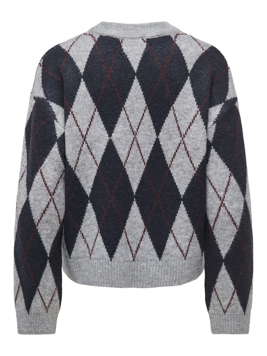 JDYBIANKA L/S ARGYLE PULLOVER KNT NOOS
