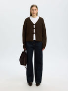 SLWLULU LS DUFFLE KNIT CARDIGAN