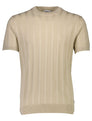 Gestricktes Crew Neck T-Shirt