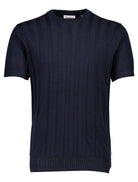 Gestricktes Crew Neck T-Shirt