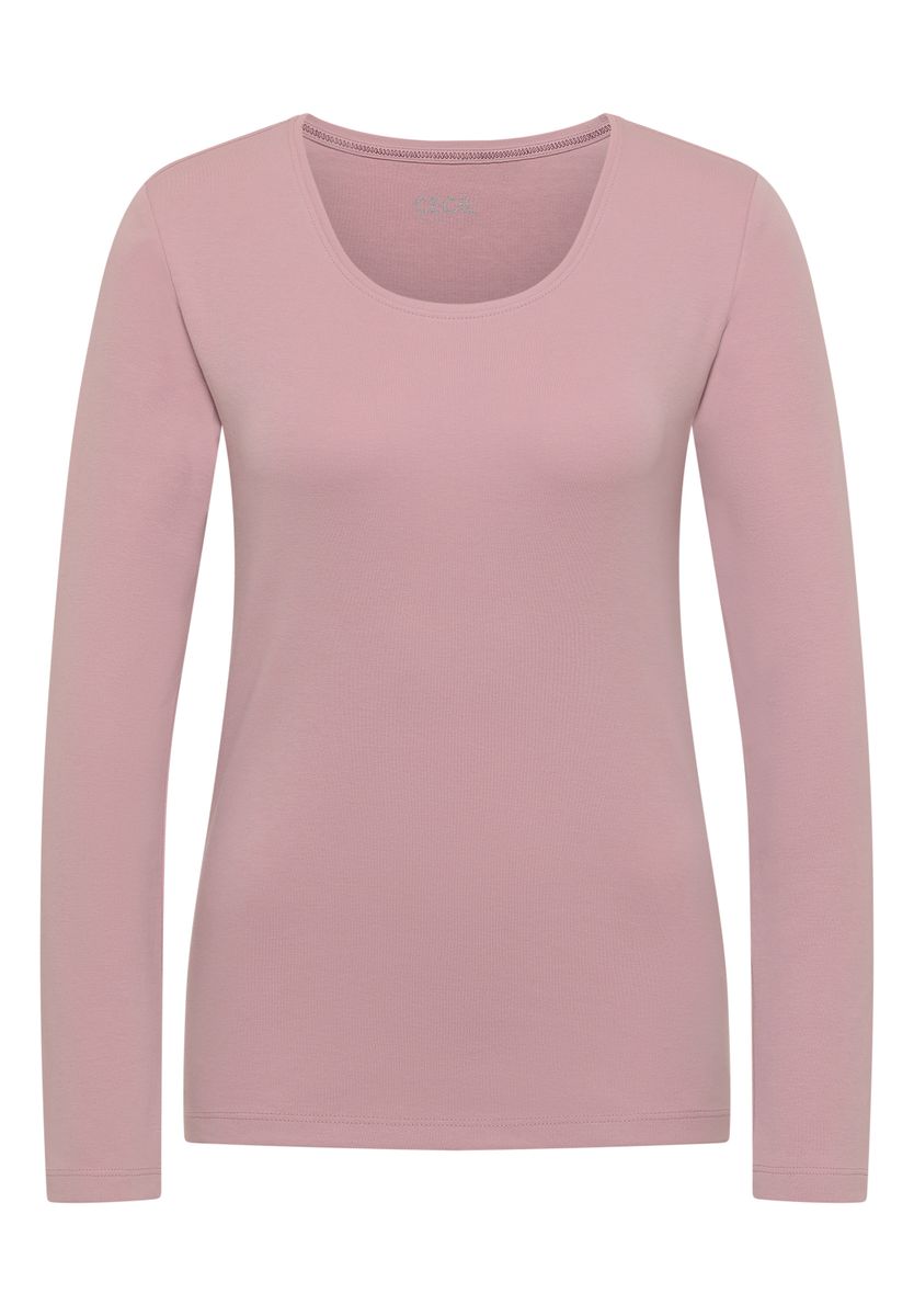 Basic Langarm Shirt mit Rundhals