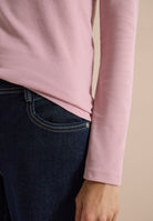 Basic Langarm Shirt mit Rundhals