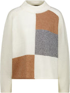 Strickpullover mit Colorblock