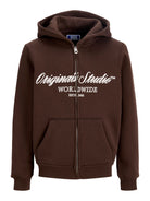 JORNORREBRO FRONT SWEAT ZIP HOOD JNR