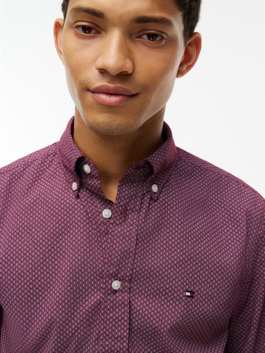 FLEX POPLIN GEO PRINT RF SHIRT