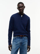 WAFFLE TEXTURE LONGSLEEVE HENLEY