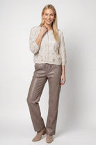 Strickjacke mit Blumenmuster