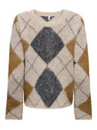 ONLNOEME LS PATTERN O-NECK KNT