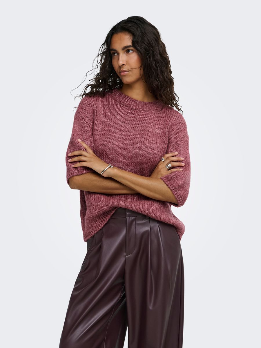 JDYDICTE S/S PULL O-NECK KNT NOOS