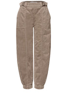 High Waist Barrel Leg Hose mit Elastikbund