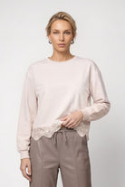 Sweatshirt mit Spitze