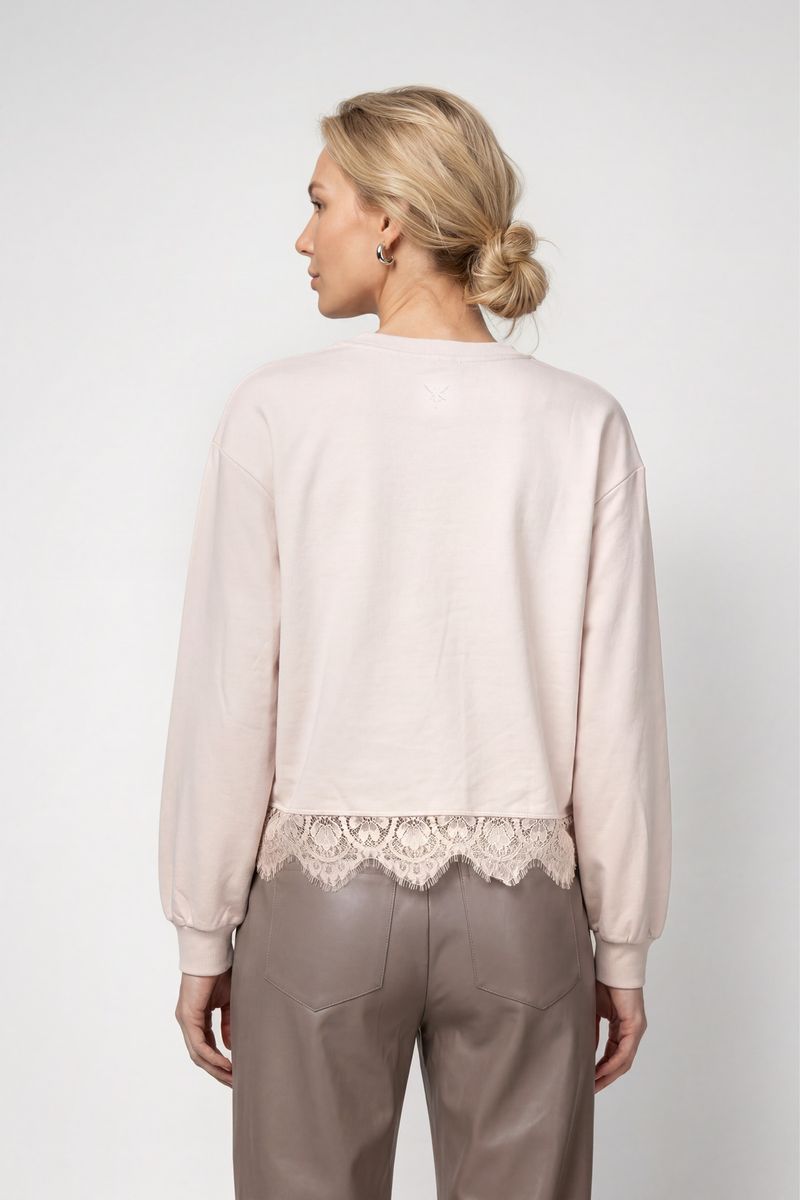 Sweatshirt mit Spitze